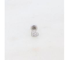 Piercing z chirurgickej ocele Heart Mini