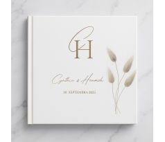 Svadobná kniha hostí personalizovaná Boho