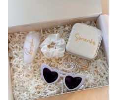 Vyskladaj si krabičku pre nevestu alebo družičku biela